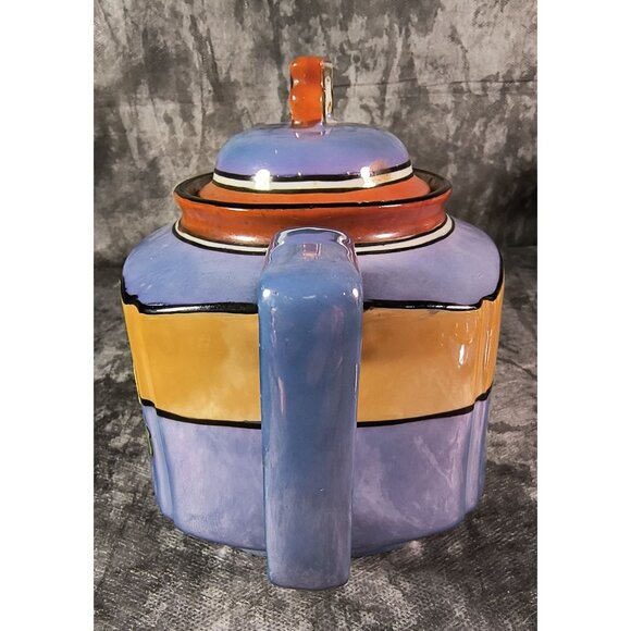 Antique TT Takito Lustre Ware Teapot Hand Painted Floral Hand-Painted - Picture 4 of 9